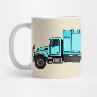 Garbage truck cartoon illustration Mug